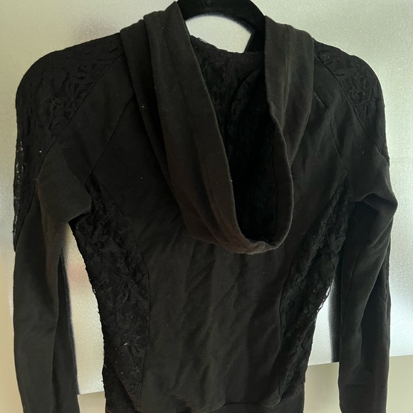 Vintage BEBE Zip-Up with Lace Detail - Picture 2 of 2